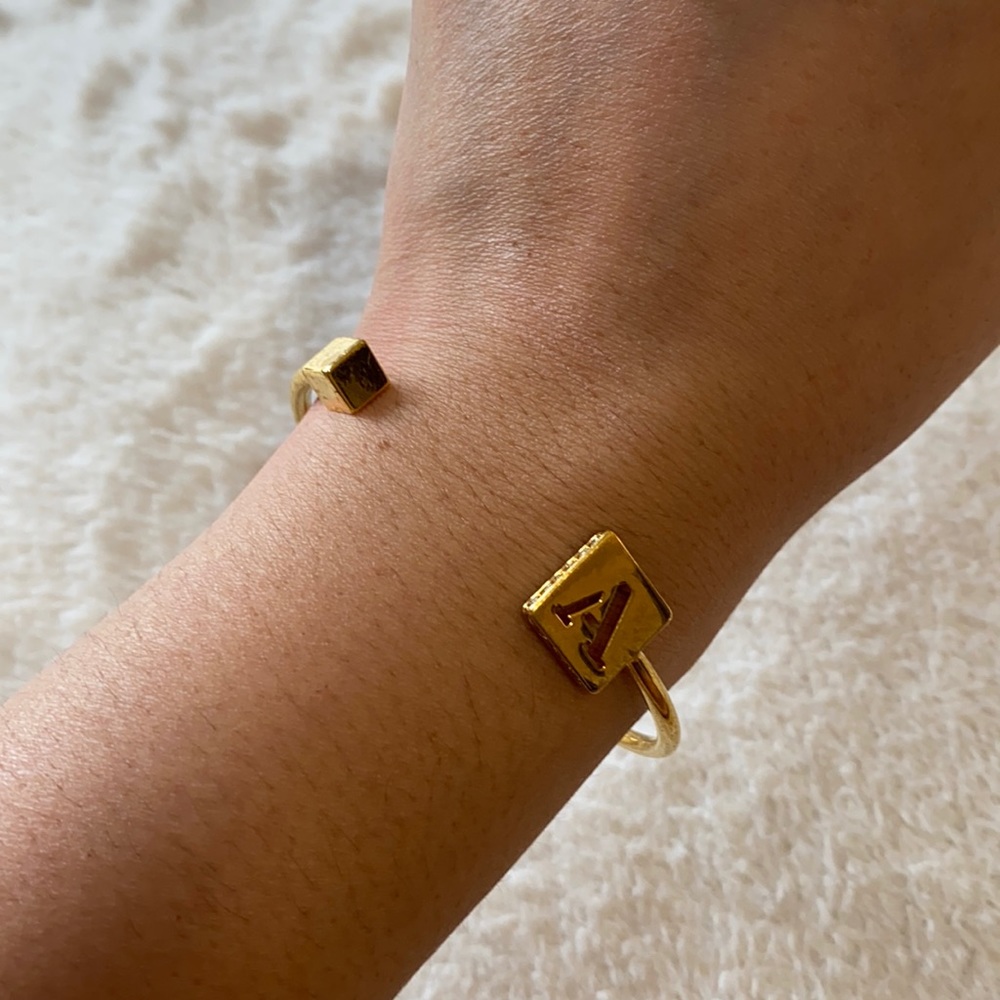 Gold Bracelet (Letter A)